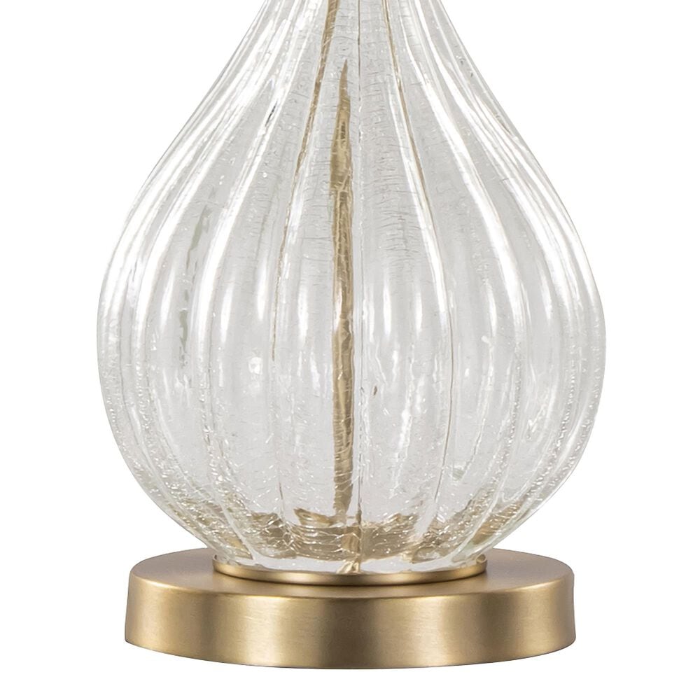 Hearth and Haven Jenny Table Lamp in Clear Crackle and Gold (Set of 2), , large
