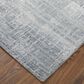Feizy Eastfield 69A8F 3" x 5" Blue and Silver Area Rug, , large