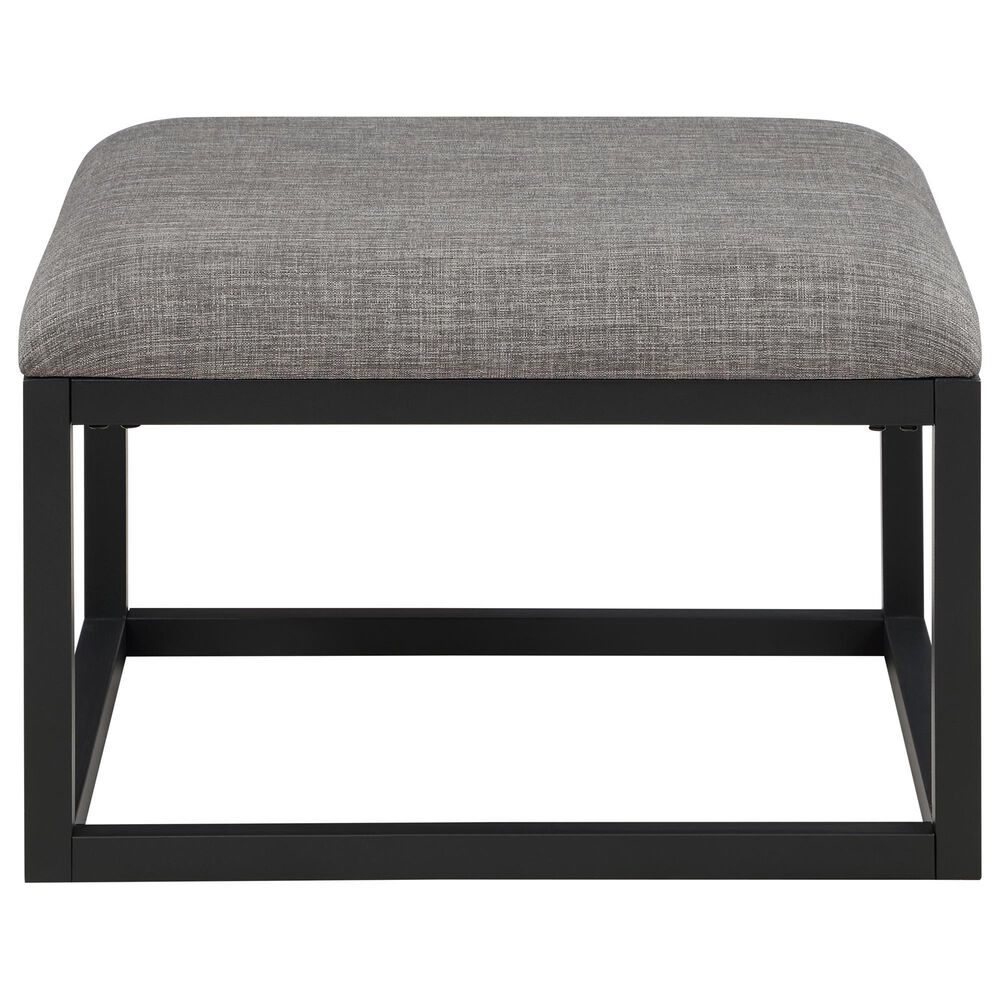 Steve Silver Furniture Yukon Rectangular Nesting Coffee Table with 2 Stools in Walnut and Black, , large
