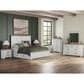 Ashley Savonport King Storage Panel Bed in White and Brown, , large