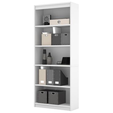 Bestar Standard Bookcase In White, , large