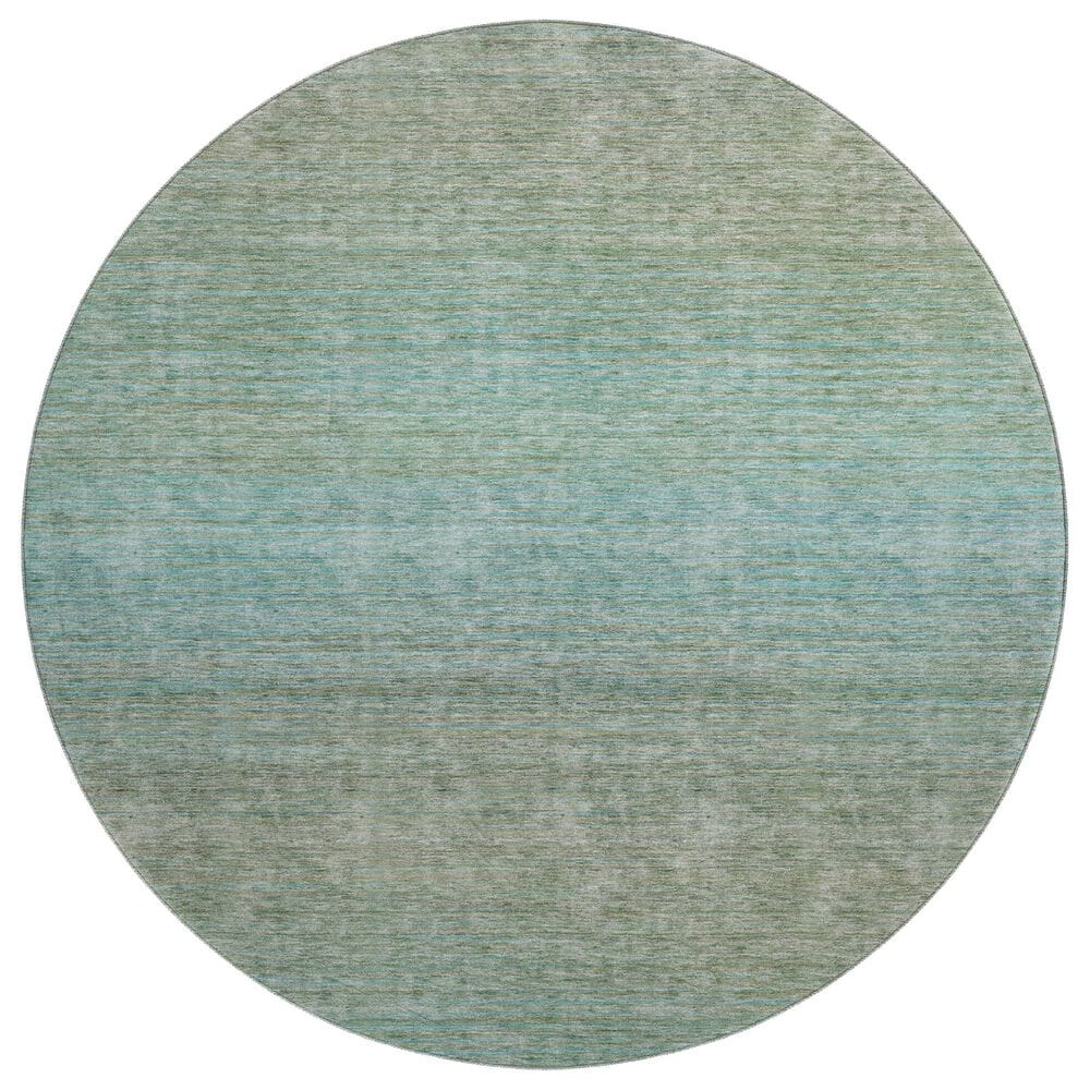 Dalyn Rug Company Trevi TV11 8" Round Teal Area Rug, , large