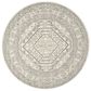 Safavieh Adirondack ADR108B-6R 6" x 6" Ivory/Silver Round Rug, , large