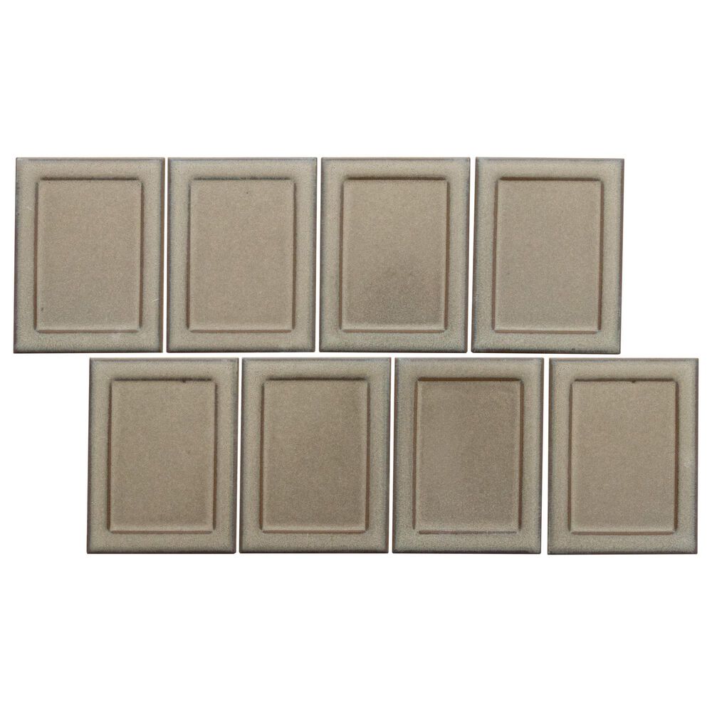 Emser Cuadro Fawn 4" x 5" on 9" x 14" Frame Porcelain Mosaic Sheet, , large