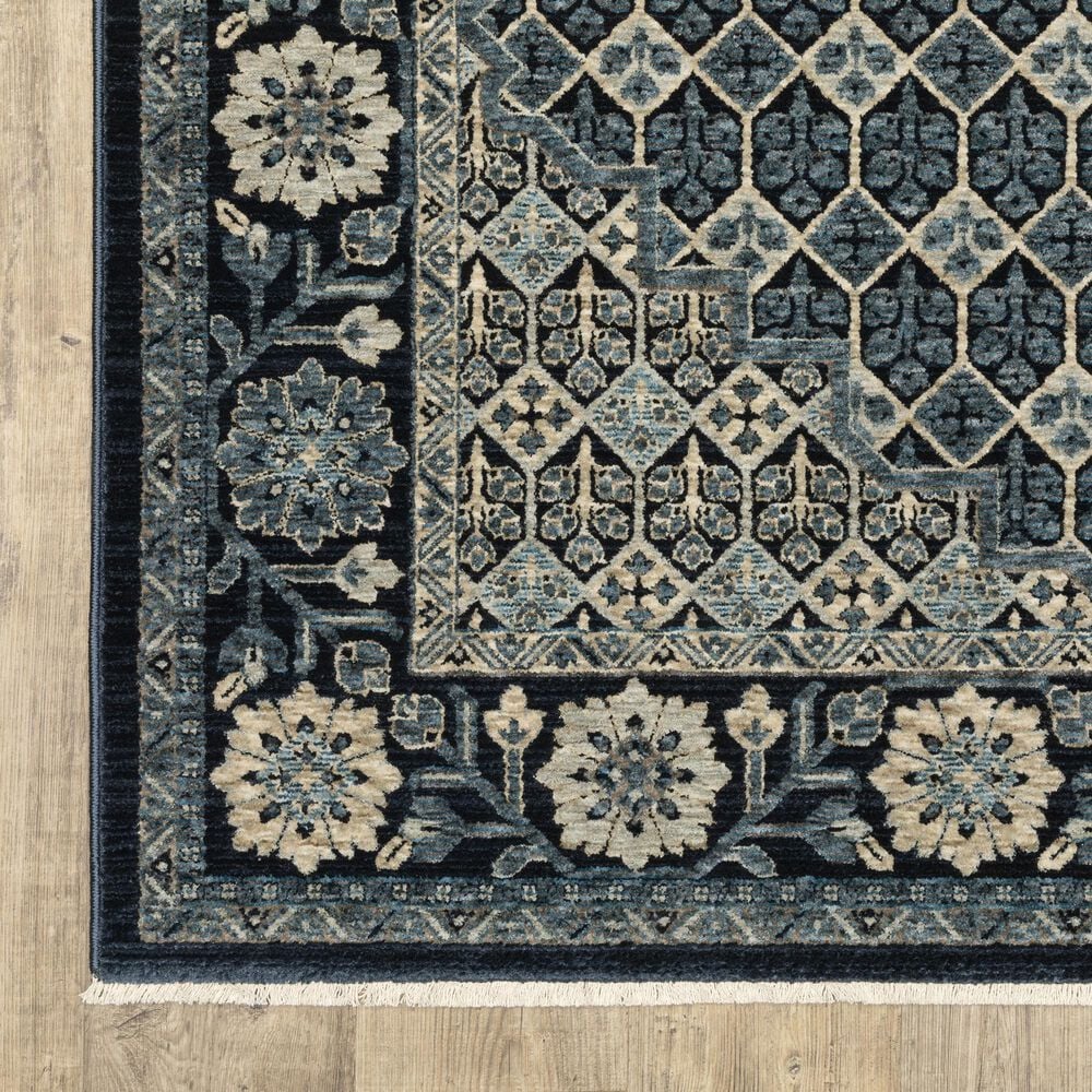 Oriental Weavers Capella Blue and Ivory 7&#39;10&quot; x 10&#39;10&quot; Area Rug, , large