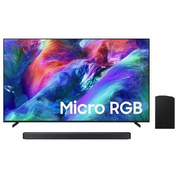 Samsung 65" Class R85H Series Micro RGB 4K UHD Vision AI - Smart Tizen TV with Q-Series 3.1.2 Channel Soundbar System in Titan Black, , large