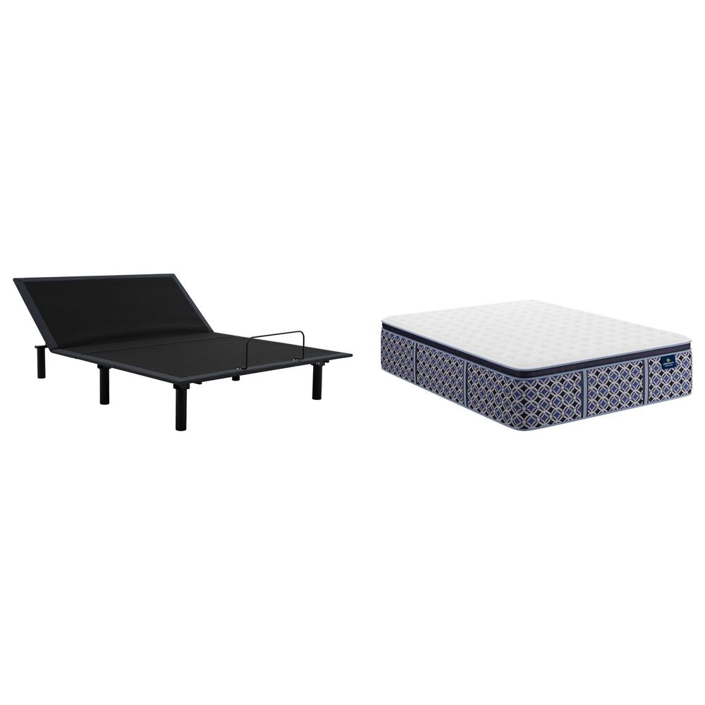 Serta Perfect Sleeper Signature Cottonwood Valley Medium Pillow Top Queen Mattress with Serta Bronze Baselogic Adjustable Base, , large