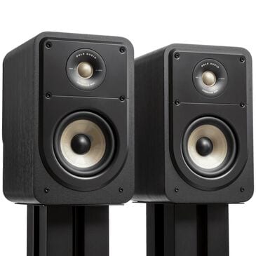 Polk Compact High-Resolution Bookshelf Loudspeakers in Black, , large
