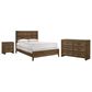 Crown Mark Lorraine Queen Panel Bed with Dresser and Nightstand in Brown, , large