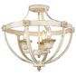 Golden Lighting Jules 3-Light Semi-Flush in Antique Ivory, , large