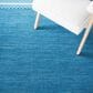 Safavieh Montauk MTK215M 6" Square Blue and Grey Area Rug, , large