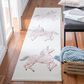 Safavieh Carousel 2" x 8" Ivory and Pink Kids Runner, , large