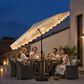 HOMLUX 10" Solar LED Patio Umbrella with Adjustable Tilt and in Blue, , large