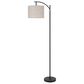 Cal Lighting Graydon Fishing Rod Floor Lamp in Black, , large