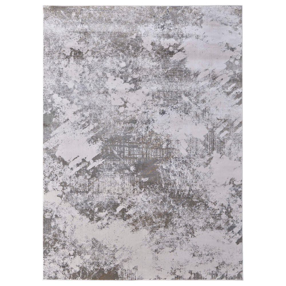 Feizy Waldor Ivory and Gray 5' x 8' Area Rug, , large