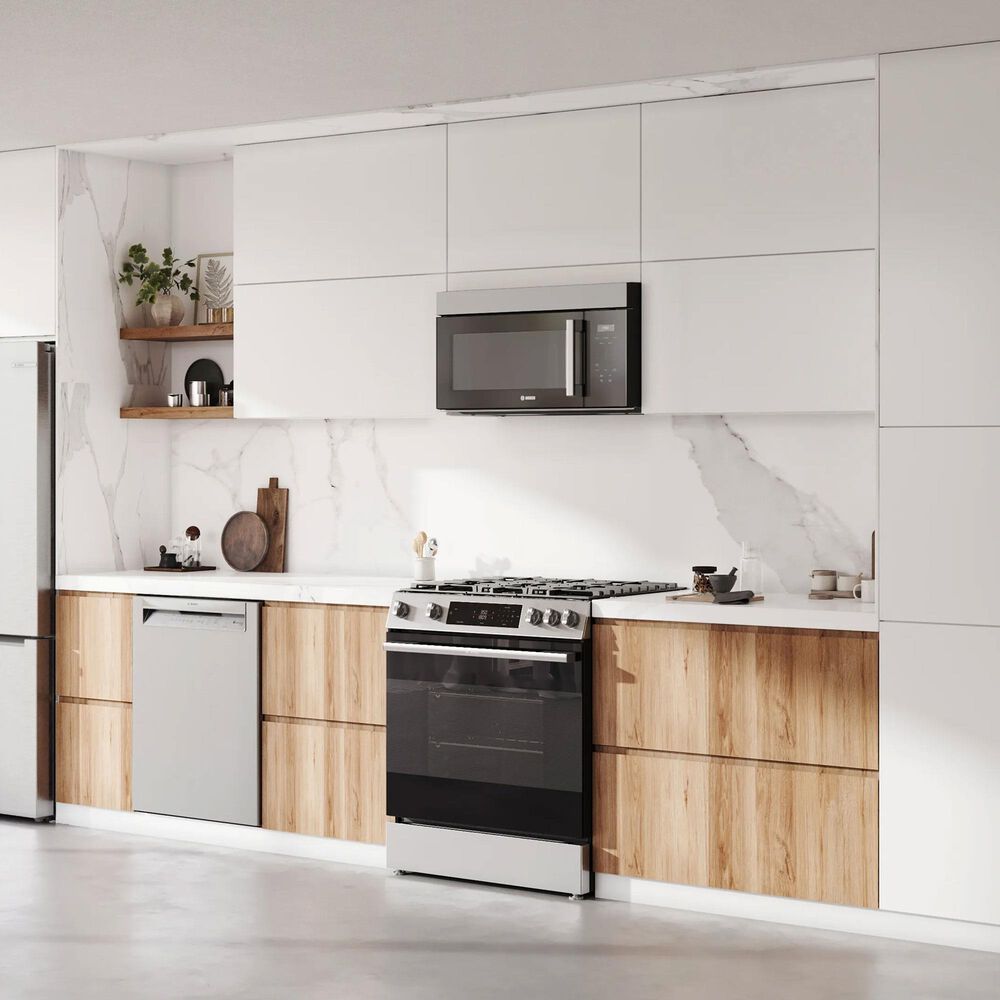 Bosch 100 Series 5.8 Cu. Ft. Freestanding Gas Range in Stainless Steel, , large