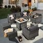 HOMLUX 7-Piece Patio Sofa Set in Black, , large