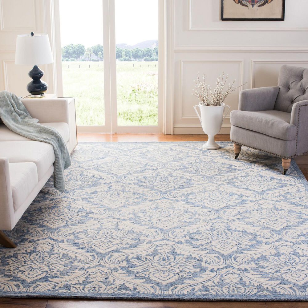 Safavieh Micro-Loop 8&#39; x 10&#39; Blue Area Rug, , large