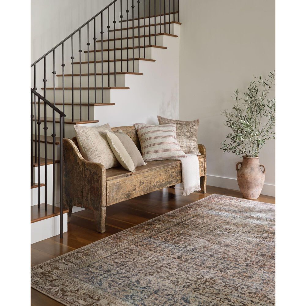 Amber Lewis x Loloi Georgie 3&#39;9&quot; x 5&#39;6&quot; Multicolor and Spice Area Rug, , large