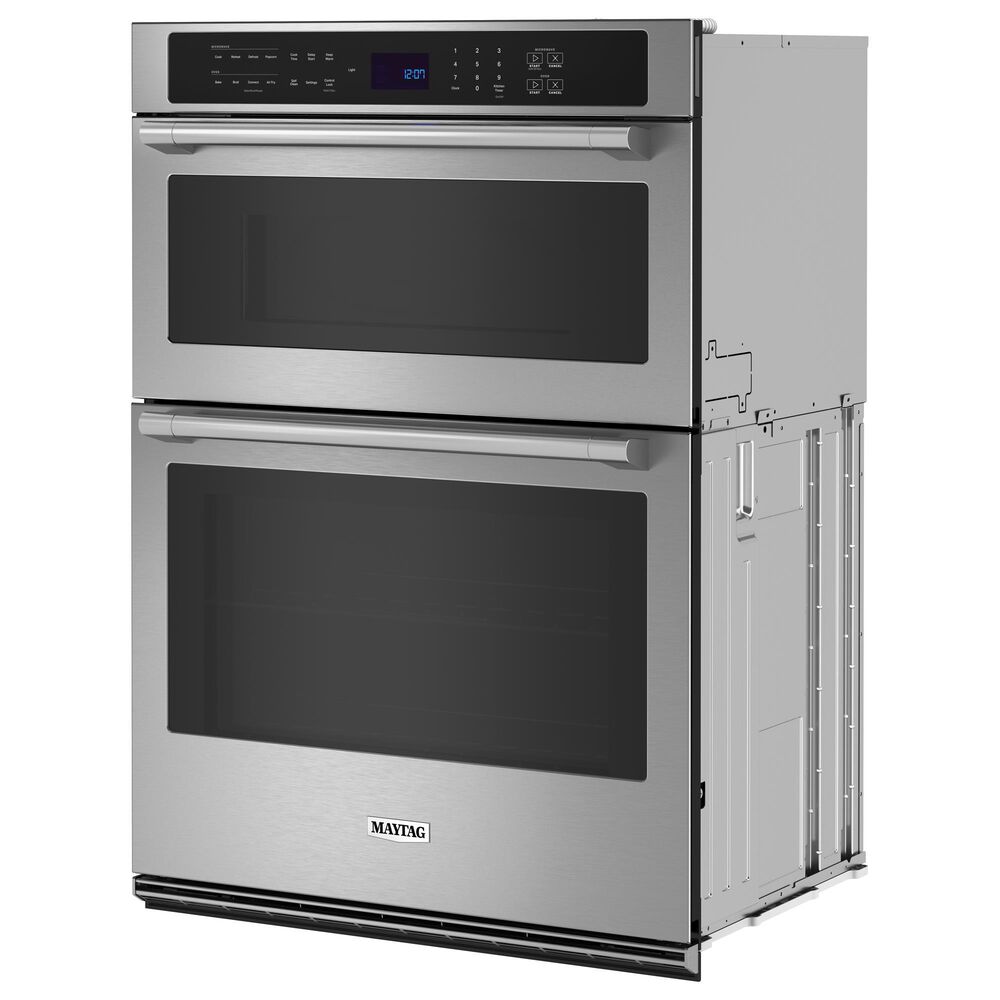 Maytag 30&quot; Electric Wall Oven Microwave Combo with Air Fry in Fingerprint Resistant Stainless Steel, , large