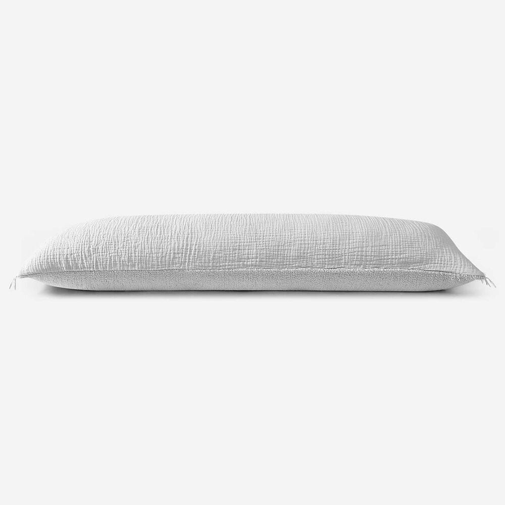 Sunday Citizen Snug Muslin 48&quot; x 14&quot; Lumbar Throw Pillow in Cloud Gray, , large