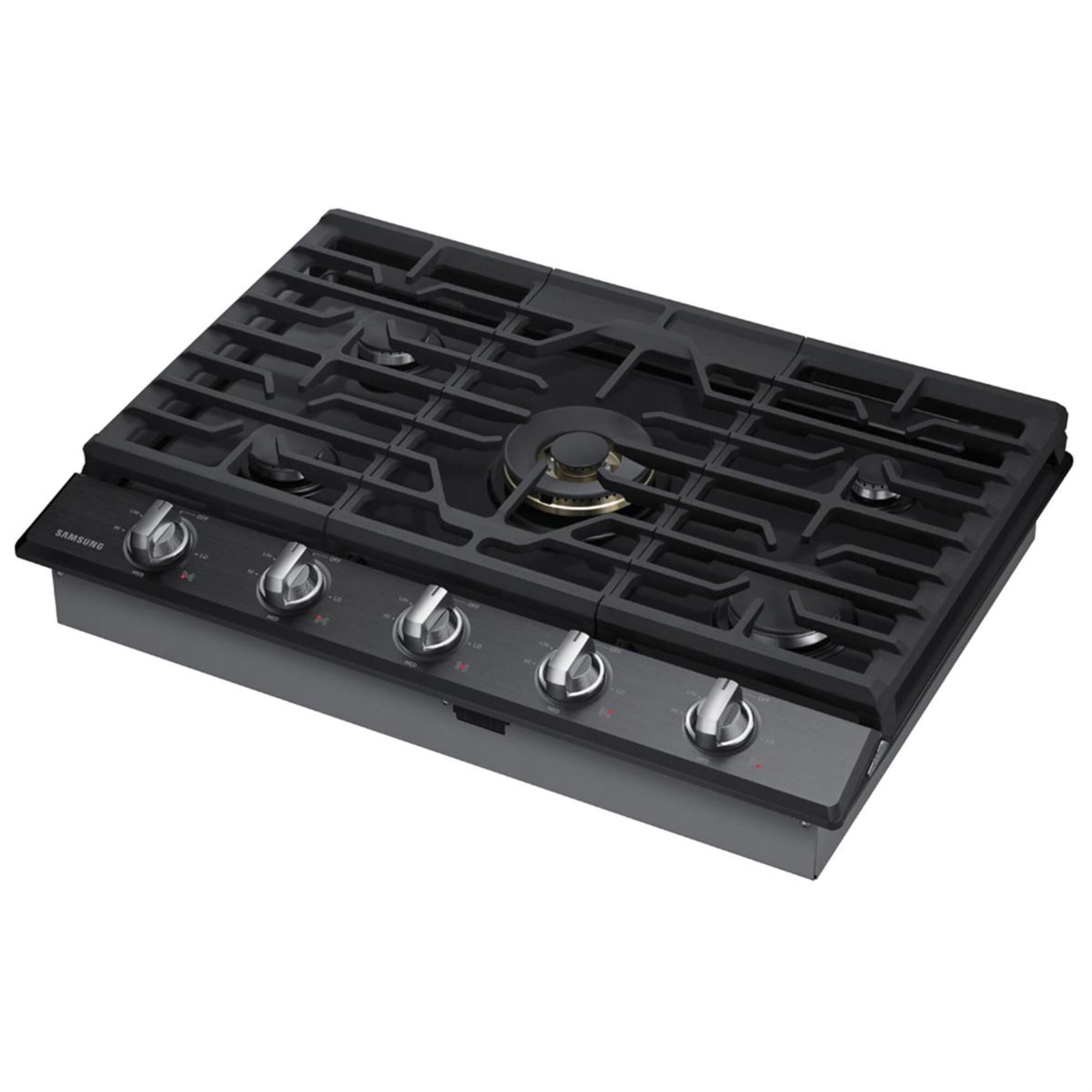 Black stainless outlet steel gas stove
