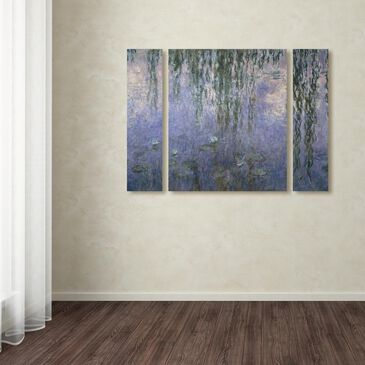 Timberlake "Water Lilies III 1840-1926" Large Multi Panel Art Set, , large