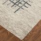 Feizy Maddox 10" x 14" Gray and Charcoal Area Rug, , large