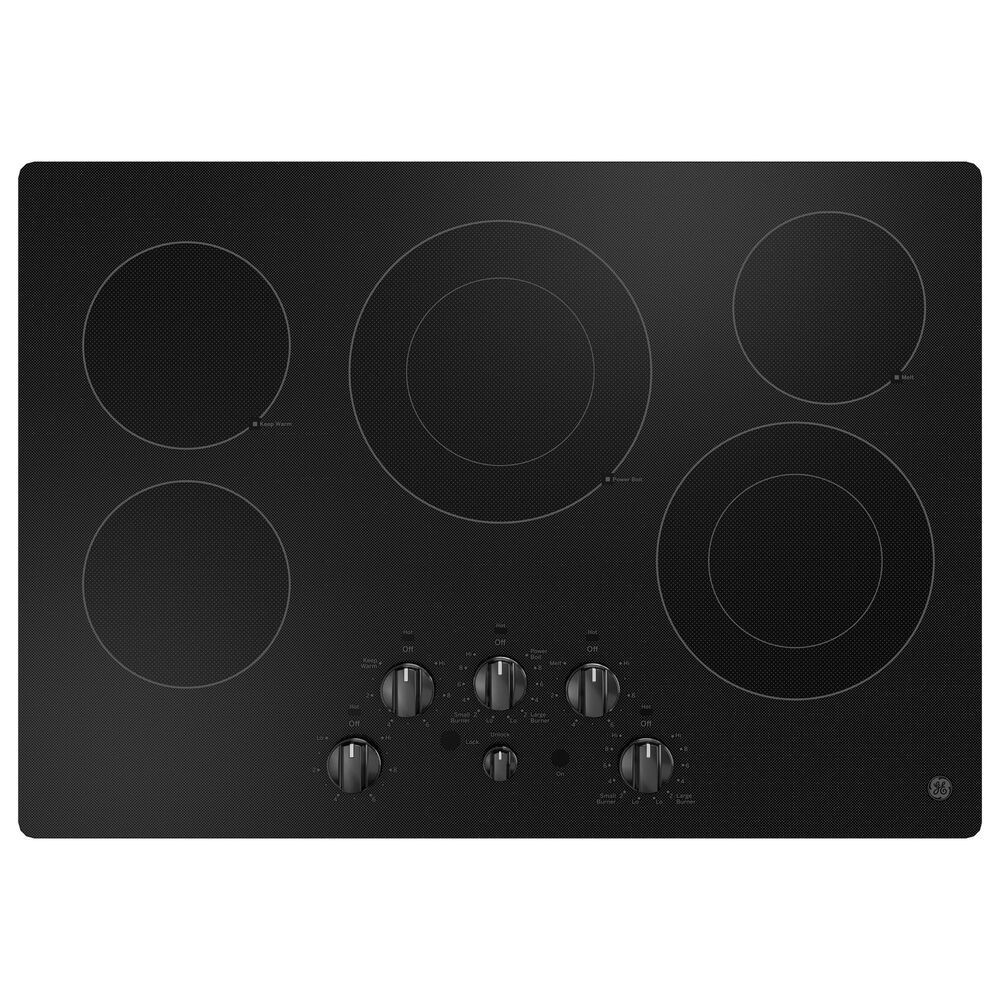 GE Appliances 2-Piece Kitchen Package with 30&quot; Smart Built-In Single Wall Oven and 30&quot; Electric Cooktop in Black, , large