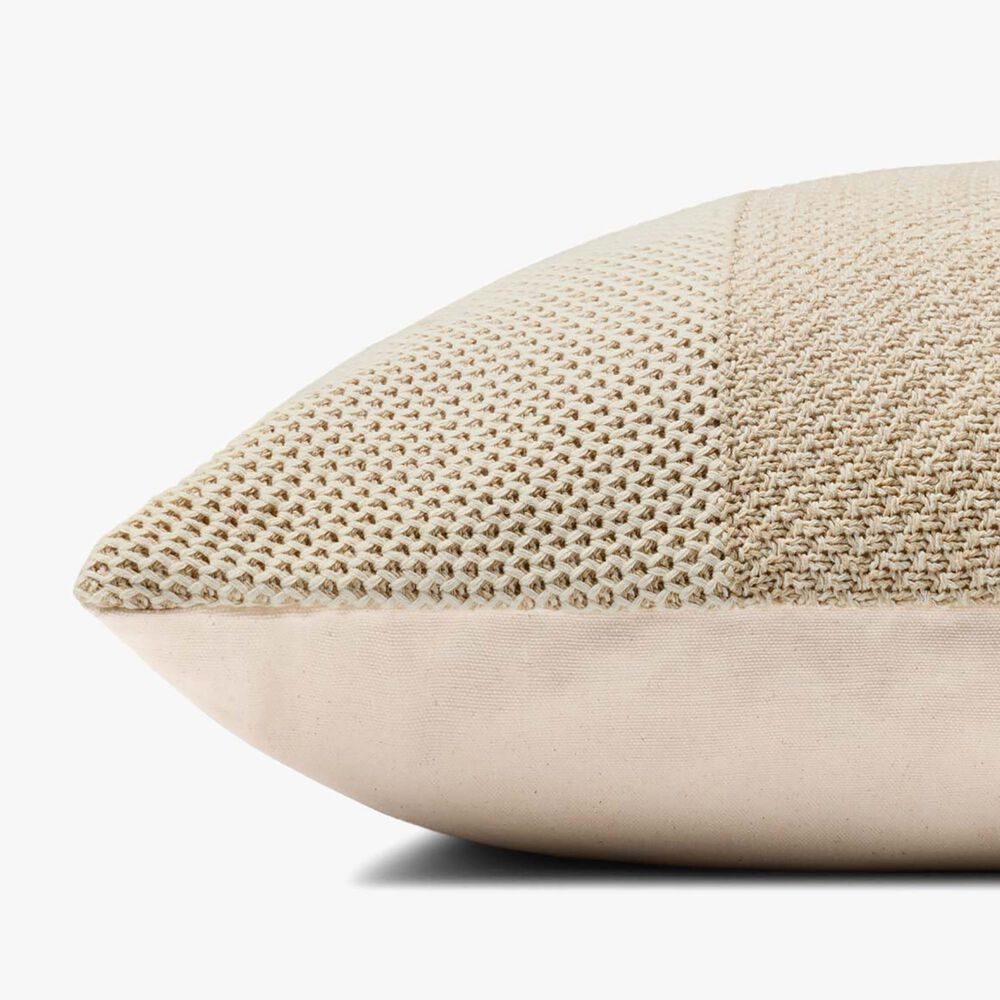 Loloi 22&quot; Square Throw Pillow in Ivory and Beige, , large