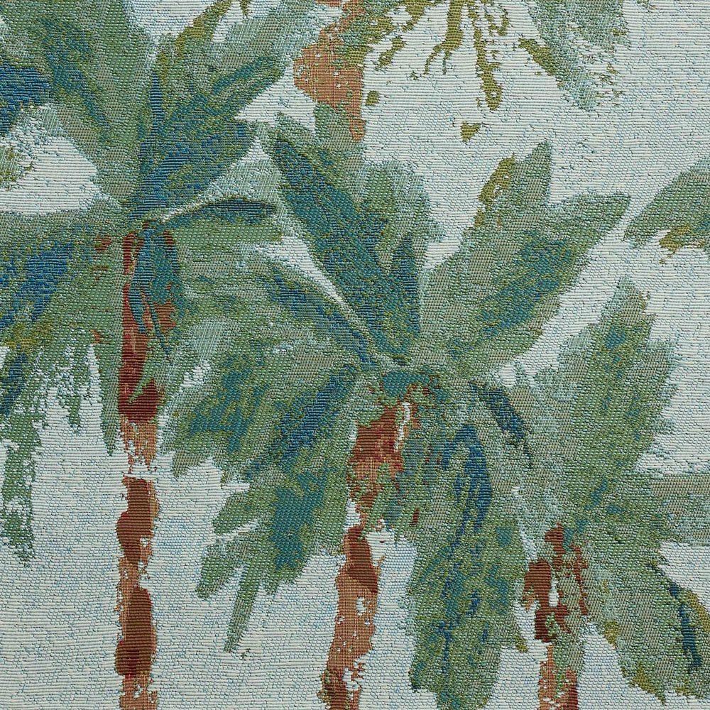 Loloi Botanical Sky and Green 2&#39;5&quot; x 7&#39;8&quot; Indoor/Outdoor Runner, , large
