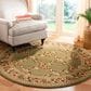 Safavieh Lyndhurst LNH557 5"3" Round Green Area Rug, , large