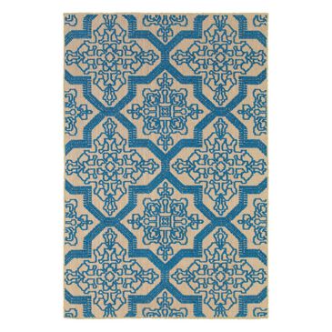 Oriental Weavers Cayman 2541M 3"10" x 5"5" Sand/Blue Area Rug, , large