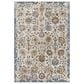 Surya Tuscany TUS-2331 Blue, Cream, Brown, Dusty Coral, Light Beige, Gray, Dark Blue and Bright Yellow 12" x 15" Area Rug, , large
