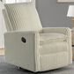 Oxford Baby Uptown Swivel Rocker Recliner in Corduroy Pearl White, , large