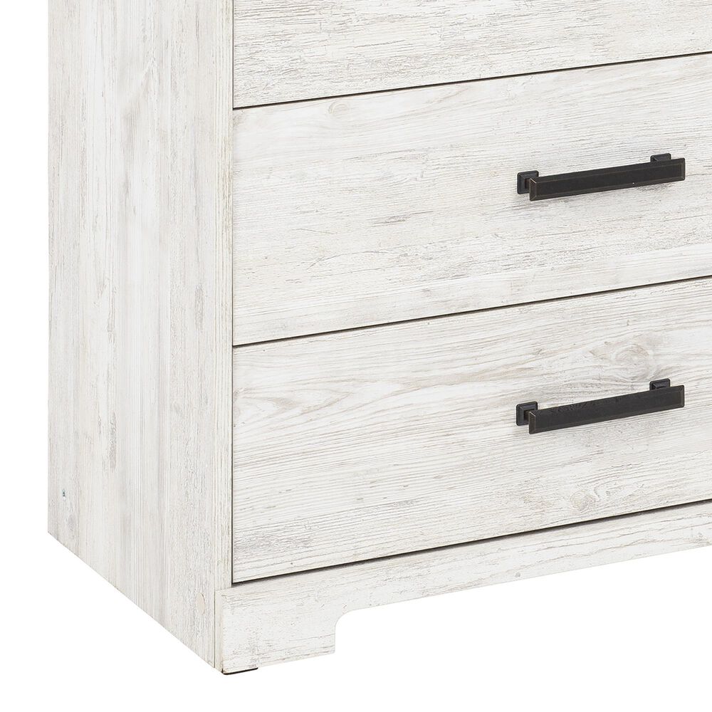 Ashley Shawburn 6-Drawer Dresser in Whitewash and Charcoal Gray, , large