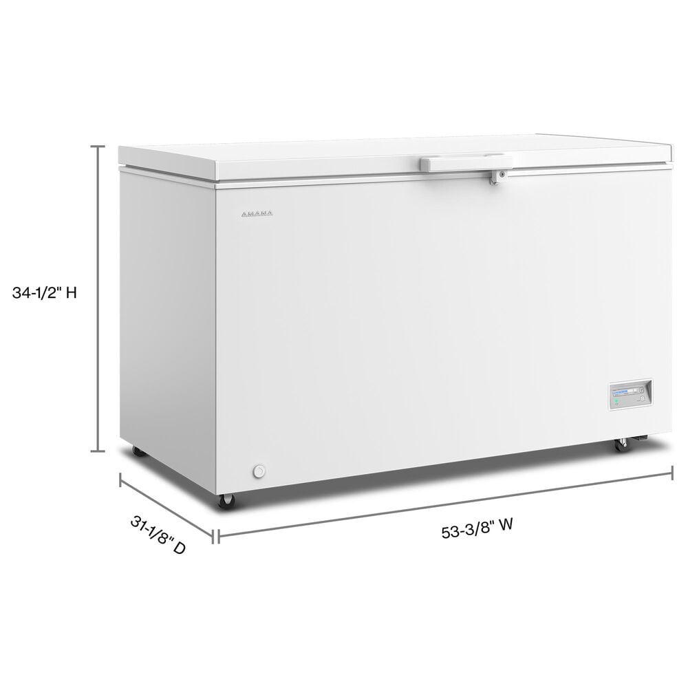 Amana 16 Cu. Ft. Chest Freezer with Up-Front Temperature Control System in White, , large