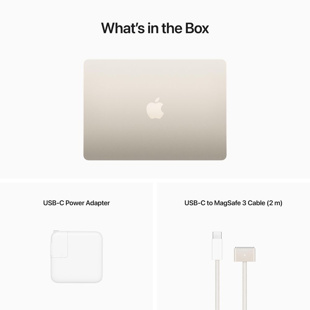tiger svamp i stedet Apple MacBook Air 13.6" Laptop - Apple M2 Chip - 8GB Memory - 512GB SSD  (Latest Model) in Starlight | NFM