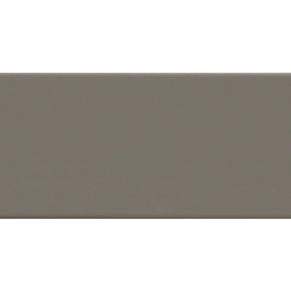 Emser Catch Taupe 3&quot; x 6&quot; Matte Subway Ceramic Wall Tile, , large