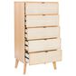 Linon Home Decor Collett 5-Drawer Chest in Natural, , large