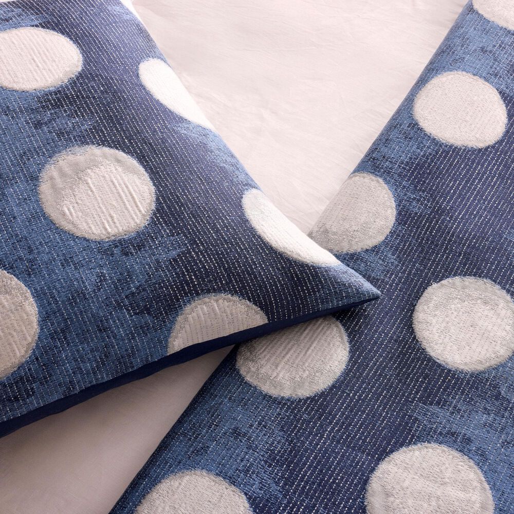 Ann Gish Eclipse 96" x 50" Throw in Blue and Silver, , large