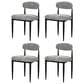 Morden Fort Modern Boucle Side Chair with Grey Cushion in Black and Gold (Set of 4), , large