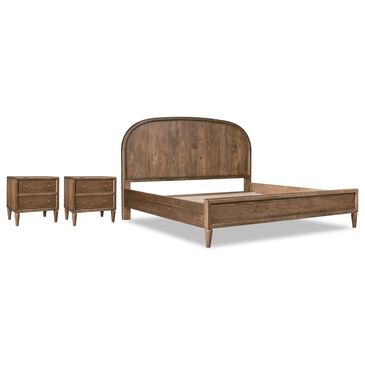 Urban Home Langley King Bed with Two Nightstands in Autumn Forest, , large