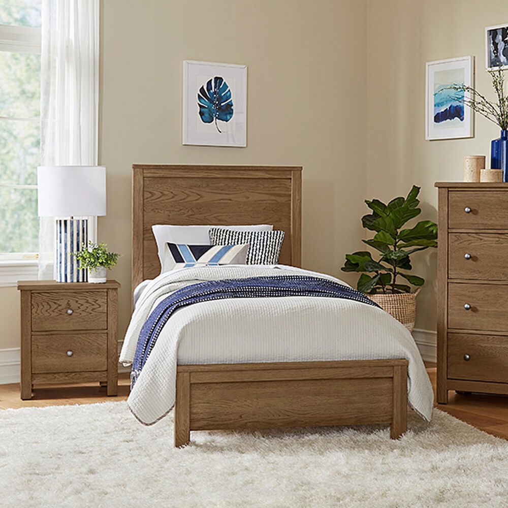 Viceray Collections Fundamentals Twin Bed in Natural Brown, , large