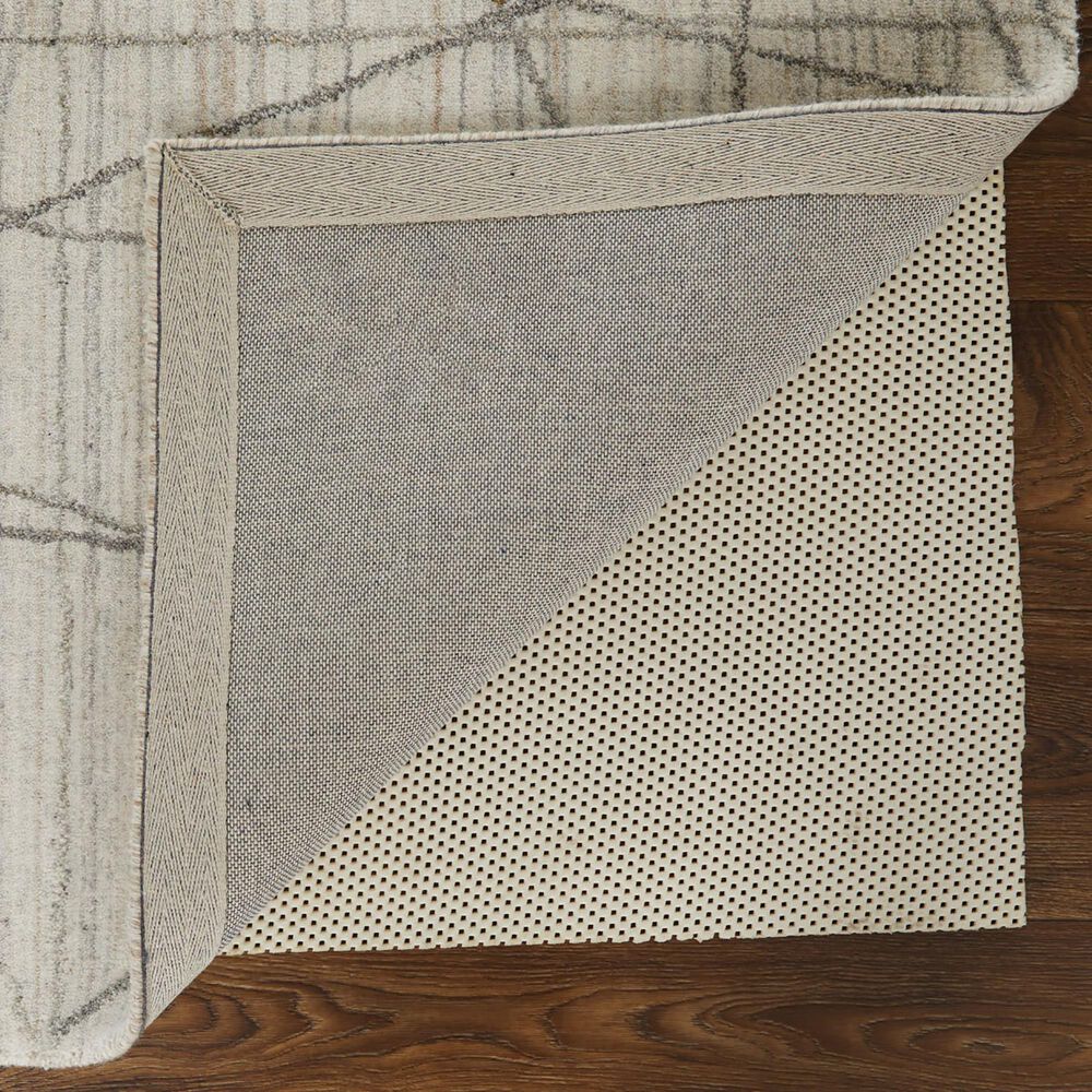 Feizy Whitton 4&#39; x 6&#39; Ivory and Charcoal Area Rug, , large
