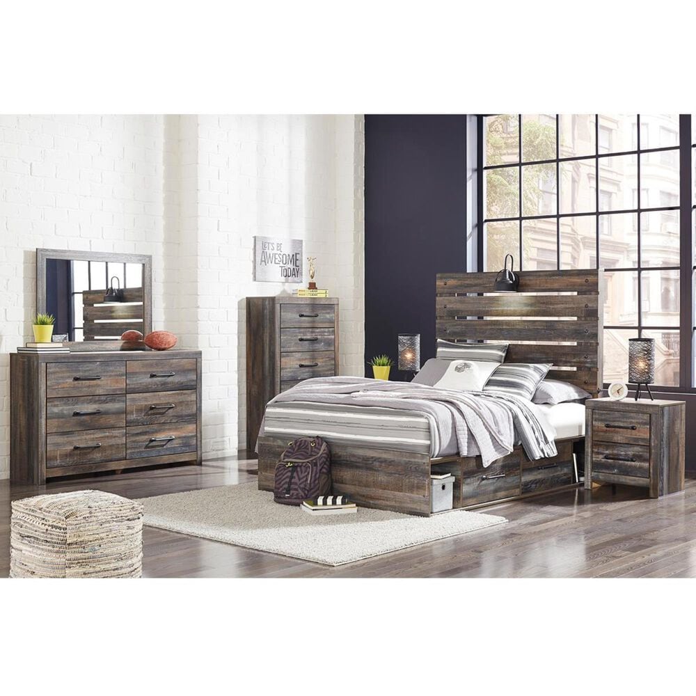 Ashley Drystan Youth Dresser and Mirror in Rustic Brown, , large