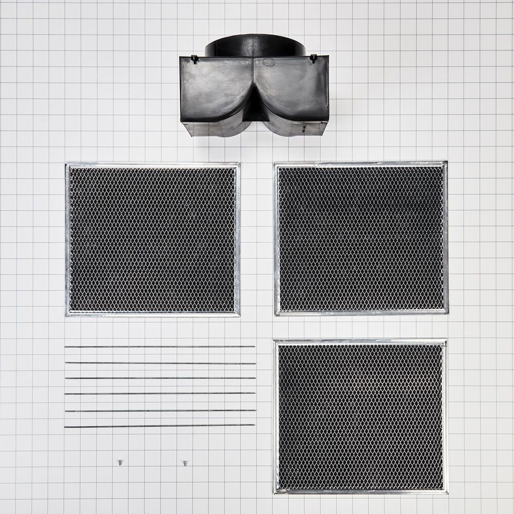 Whirlpool Range Wall Hood Recirculation Kit in Black, , large