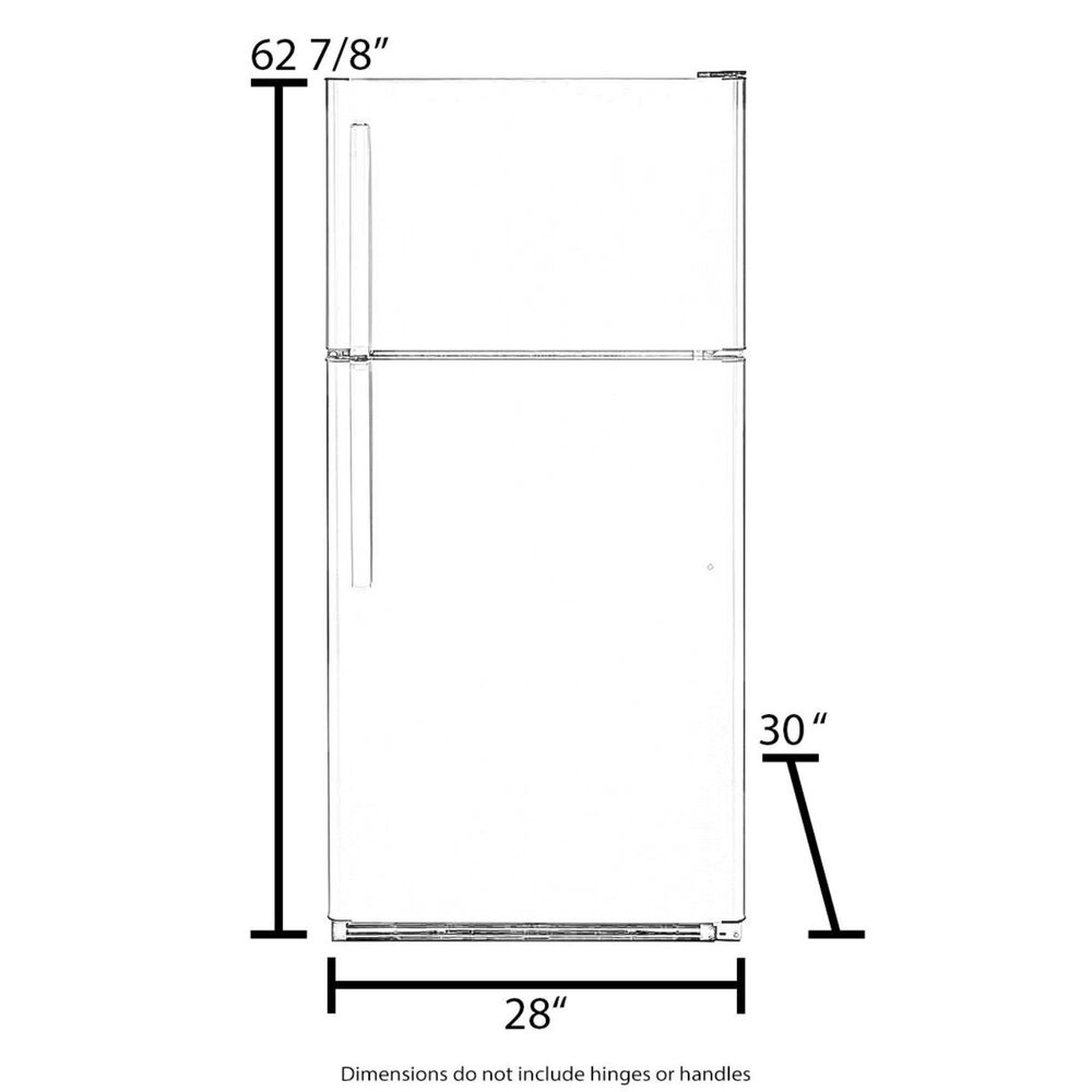 Amana 14 Cu. Ft. 28&quot; Wide Top-Freezer Refrigerator with Dairy Bin in White, , large