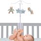Lambs and Ivy Starlight Pooh Musical Baby Crib Mobile in Blue, Brown and Yellow, , large