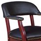 Regency Global Sourcing Ivy League Low Curved Back Captain Chair in Black, , large